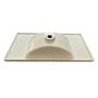 Imagem de Lavatório Soft Pia Pequena Cuba Para Banheiro Bancada Lavabo - Material Em Mármore Sintético - 60cm