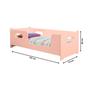 Imagem de Lbx Moveis Cama Infantil Bella Com Grade Para Quarto De Menina Cor Rosa