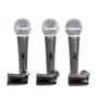 Imagem de LCM1800 Kit 3 Microfones Dinâmicos com Fio para Vocal Lexsen
