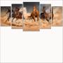 Imagem de lConjunto Quadro Decorativo Mosaico Com Foto Personalizado Cavalos  PVC Decoração para Sala de Jantar Quarto Casal