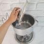Imagem de Le Rechaud Aço Inox 7 Litros Panela Com Aquecedor Para Buffet Restaurante Grande Servir Feijão Sopa Pratos Quentes Com Difusor De Calor