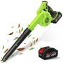 Imagem de Leaf Blower Cordless KNOCK LAND 150 MPH com bateria e carregador de 4,0 Ah