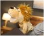 Imagem de Leao Fantoche Pelúcia De Mão Animais Infantil 25cm Lion
