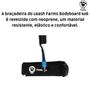 Imagem de Leash Bodyboard Farms 4x6 Espiral Preto Com Duplo Rotor