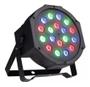 Imagem de Led Par 64 Canhão Rgb Slim 18 Leds 1w Dmx Digital Strobo