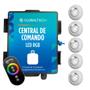 Imagem de Led Piscina - Kit 5 Led RGB 9W Luxpool + Central de comando + Controle touch