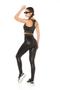 Imagem de Legging Acetinada com Elástico e Filetes Sperafico Poliamida Preto