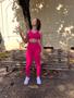 Legging Athletic Cós Alto Duplo em Poliamida Para Treino e Casual Pink - Less Now Imagem de Legging Athletic Cós Alto Duplo em Poliamida Para Treino e Casual Pink