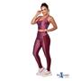 Imagem de Legging duo color no suplex com recortes em cirrê 3D com fio de lycra
