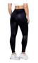 Imagem de Legging Leg Cirre Fitness Liso Tipo Couro Cintura Alta Feminino Conforto Brilho