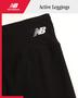 Imagem de Leggings New Balance Girls de comprimento total, tamanho 7-8, pretas