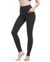 Imagem de Leggings Zylioo extra longas para mulheres altas, pretas, tamanho XS