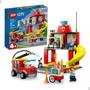 Imagem de Lego Cidade 60375 City Quartel E Caminhão Dos Bombeiros 4+