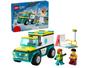 Imagem de LEGO City Ambulância de Emergência e Snowboarder  - 60403 79 Peças