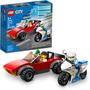 Imagem de LEGO City Perseguição de Carro com Moto da Polícia 59 peças