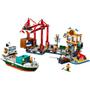 Imagem de LEGO City Porto à Beira-mar com Navio de Carga 60422