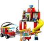 Imagem de Lego city quartel e caminhão dos bombeiros 60375 (153 peças)