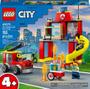 Imagem de Lego city quartel e caminhão dos bombeiros 60375 (153 peças)