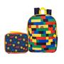 Imagem de LEGO Classic Backpack Combo Set - Lego Boys 2 Piece Backpack Set - Back to School Allover Knapsack Set - Mochila & Lunch Kit (Multicolorido)