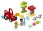 Imagem de LEGO DUPLO Town Farm Tractor &amp Animal Care 10950 Creative Playset for Toddlers with a Toy Tractor and 2 Sheep, New 2021 (27 Pieces)