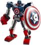 Imagem de LEGO Marvel Avengers Clássico Capitão América Mech Armor 76168 Colecionável Captain America Shield Building Toy, Nova 2021 (121 Peças)