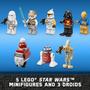 Imagem de LEGO Star Wars 2022 Calendário advento 75340 Construindo Conjunto de Brinquedos para Crianças, Meninos e Meninas, Idades 6+, 8 Personagens e 16 Mini Builds (329 Peças)