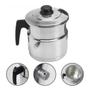 Imagem de Leiteira Com Apito Polida 1500ml 1,5 Litros Fervedor Leite