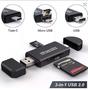 Imagem de Leitor De Cartão 3 Em 1 Card Reader Usb  Type C Micro Usb