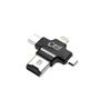 Imagem de Leitor de cartão de memória 4 em 1 Lightning/Mirco/Adaptador tipo C iPhone Android