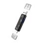 Imagem de Leitor de Cartão OTG Tipo C Multifuncional - Adaptador USB para Câmera e Pendrive