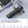 Imagem de Leitor de Cartões de Memória BUDI Multifuncional - SD, TF, Micro SD, CF, MS e M2
