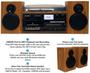 Imagem de Leitor de CD Bluetooth com Mesa Giratória Boytone BT-28SPW - com Alto-Falantes
