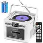 Imagem de Leitor de CD Boombox Jazmm com Bluetooth, alto-falantes HiFi de 10 W