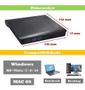 Imagem de Leitor De Cd E Dvd Externo Slim Preto Usb 3.0 P/ Pc Notebook