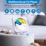Imagem de Leitor de CD Portátil com Bluetooth - Para Casa e Escritório