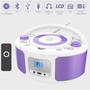 Imagem de Leitor de CD Portátil com Bluetooth WIITHINK WTB-791 Purple - Boombox