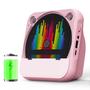 Imagem de Leitor de CD Portátil ENVYCLOUD Mini - com Bluetooth e Design Rosa