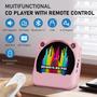 Imagem de Leitor de CD Portátil ENVYCLOUD Mini - com Bluetooth e Design Rosa