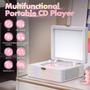 Imagem de Leitor de CD Portátil Retro com Bluetooth e Alto-Falante