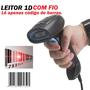 Imagem de Leitor de Código de Barras 1D com Fio USB Escanear Produtos Sensor Laser Scanner P/ Mercado Comércio
