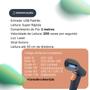 Imagem de Leitor De Codigo De Barras Danfe Super Rápido Com Fio Usb 1D Com Nota fiscal