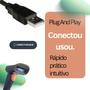 Imagem de Leitor De Codigo De Barras Danfe Super Rápido Com Fio Usb 1D Com Nota fiscal