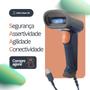 Imagem de Leitor De Codigo De Barras Danfe Super Rápido Com Fio Usb 1D Com Nota fiscal