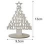 Imagem de Lembrancinha Árvore de Natal Palavras Dizeres Enfeite Decoração 13 x 9,5cm MDF - Decori Br