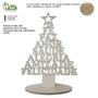 Imagem de Lembrancinha Árvore de Natal Palavras Dizeres Enfeite Decoração 13 x 9,5cm MDF - Decori Br