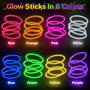 Imagem de Lembrancinhas de festa Glow Sticks SpringFlower, 100 peças para crianças/adultos