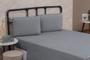 Imagem de Lenço Casal Padrão Avulso Liso Com Bainha Sem Elástico Linha BASIC 01 Peça Cama Box Microfibra