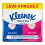 Imagem de Lenço de Papel Kleenex Dia a Dia Folha Tripla Leve 4 Pague 3 Unidades