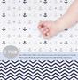 Imagem de Lençóis de Berço OptimaBaby Nautical Sailor - Kit com 2 Unidades