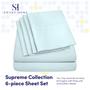 Imagem de Lençóis de Cama Sweet Home Collection Supreme 1500 - Tamanho Full - Cor Aqua